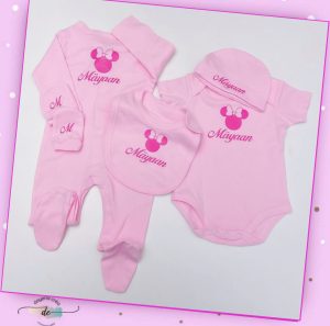 Ensemble 5 pièces rose