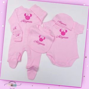 Ensemble 5 pièces rose